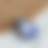 Breloque acier inoxydable argent mat mauvais œil 11 x 8mm