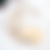 Estampe croissant de lune chat doré 26 x 22mm