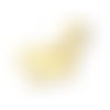 Breloque chat cheshire coeur alice doré 29 x 17 mm | 11541