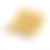 Perle tube courbe doré 50 x 5mm