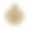 Breloque ronde doré 15 x 13mm | 11809