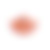 Breloque acrylique éventail orange clair 24 x 16 mm | 12644