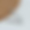 Breloque colonne argent mat 20 x 2mm