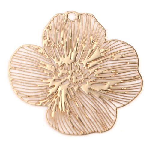 Estampe fleur doré 21 x 20mm