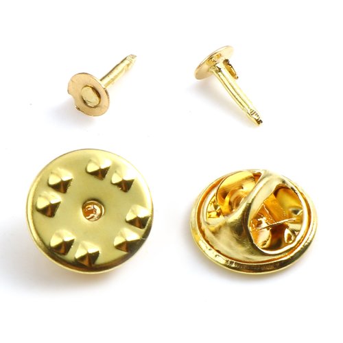 Supports broche pin's doré mat 4.5 mm - x5