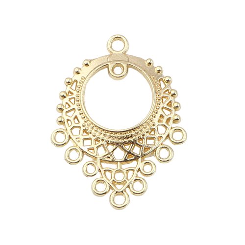 Connecteur lustre rond doré 33 x 25mm