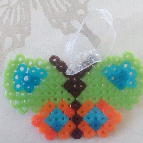 Grigri De Sac Ou Modèle Enfant Papillon Pixel Arts Hama Beads