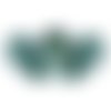 Perles amos® par puca® 5x8mm - metallic mat green turquoise (x46pcs)