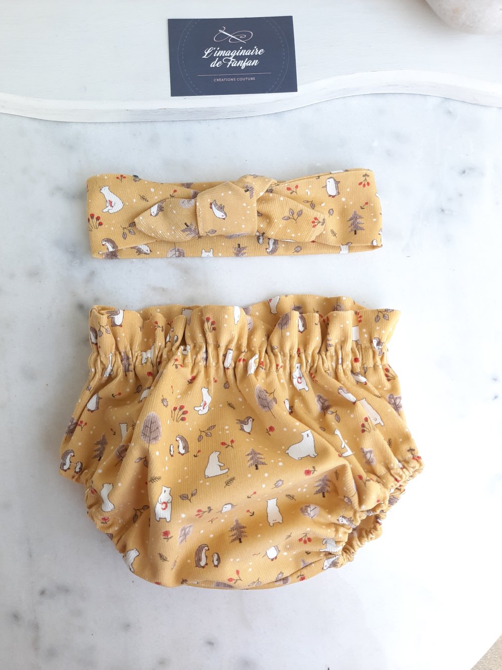 Culotte Et Son Bandeau Bebe Bloomer 3 6 Mois Un Grand Marche