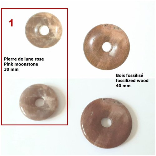 Donut pierre de lune 30 mm