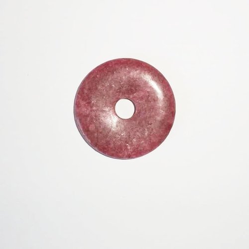 Donut 50 mm en rhodonite