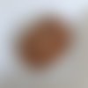 Cabochon ovale rainuré aragonite marron 52x35 mm
