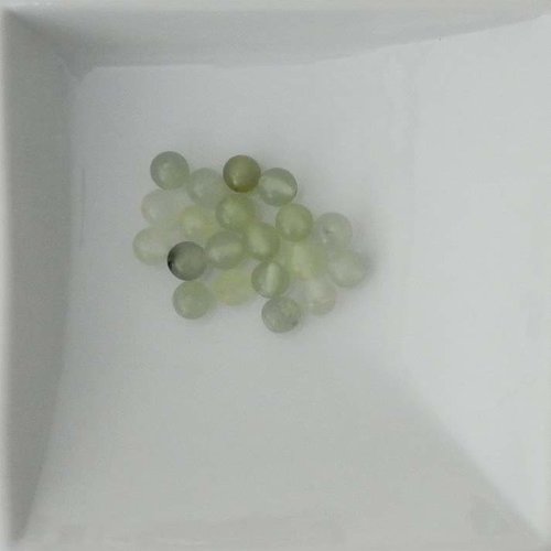 Perles 6 mm en jade vert