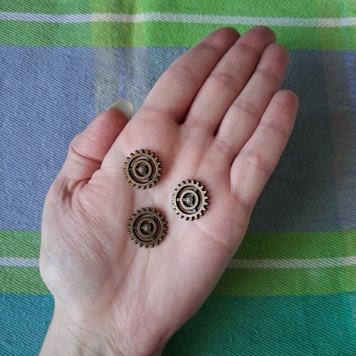 Lot de 3 connecteurs engrenages