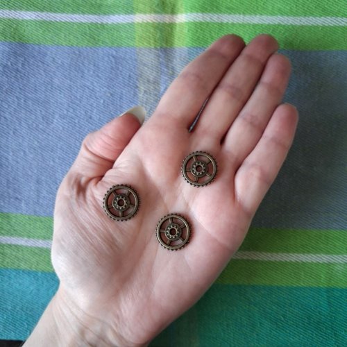 Lot de 3 connecteurs engrenages