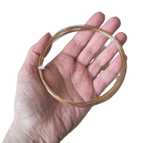 Fil souple rond 0,6 mm en acier inoxydable 304l doré