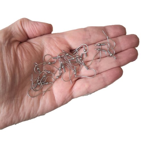 Lot 11 paire de crochets d'oreilles acier inoxydable