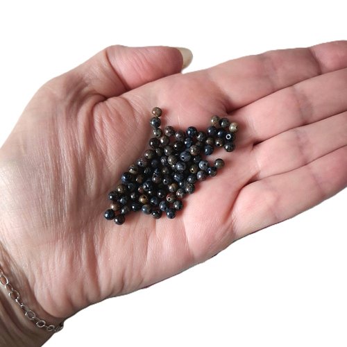 Perles rondes 3,5-4 mm piétersite
