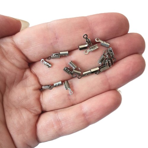 Lot 20 pinces lacets inox 1,7 mm