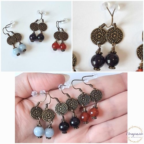 Boucles d'oreilles moea