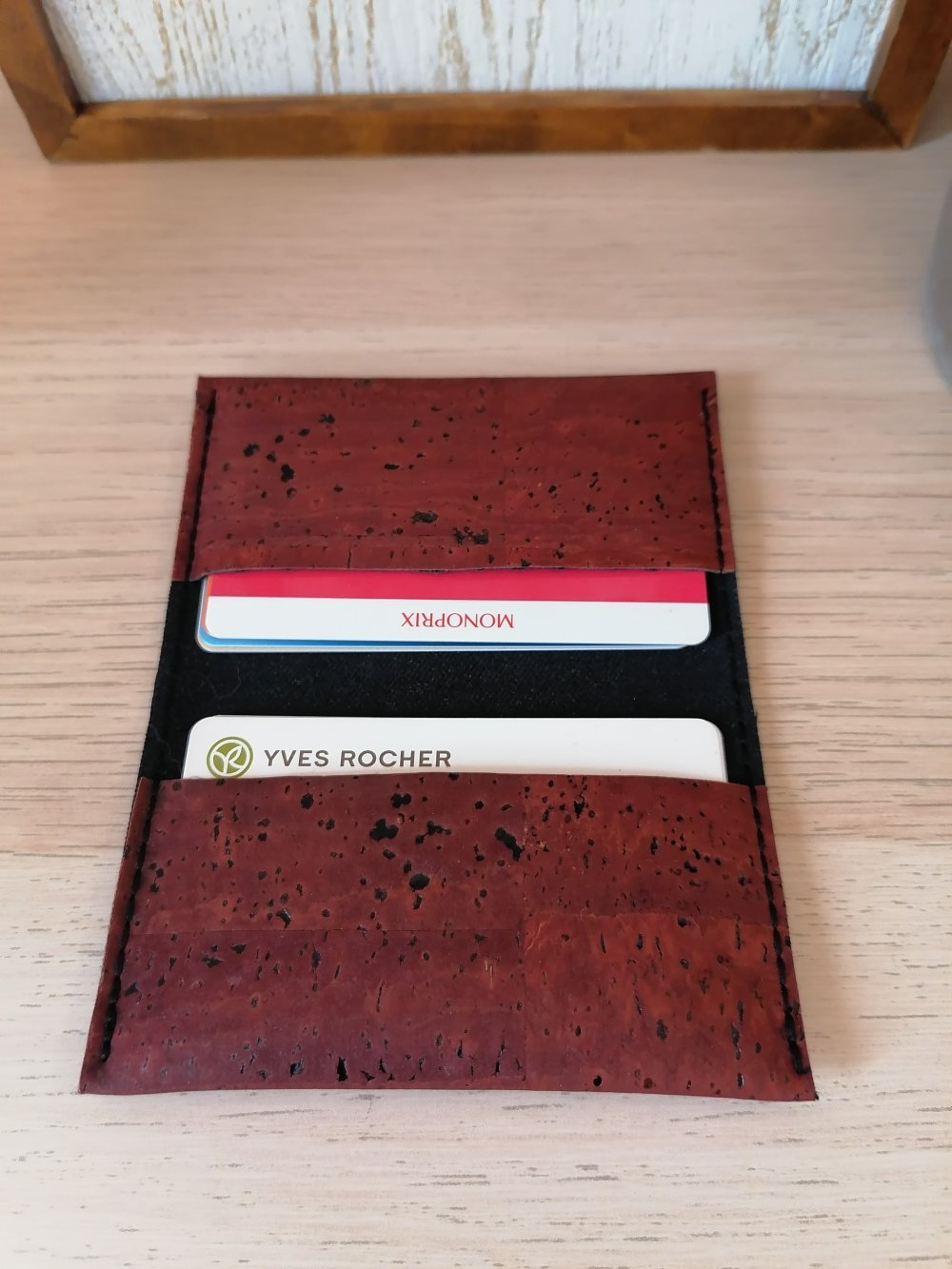 Porte Carte En Liege Terracotta Un Grand Marche