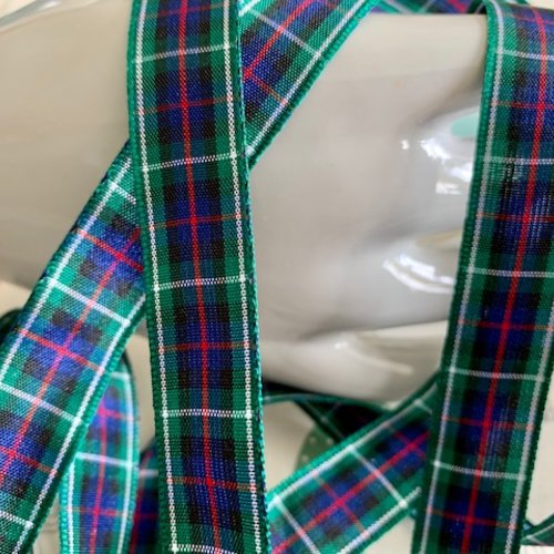 Ruban écossais, de la maison berisfords,  mackenzie - ruban en polyester, 16 mm de large, vendu au mètre