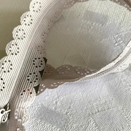Fermeture à glissière, invisible, en dentelle, 22 cm, prym, couleur taupe, neuve, vendue à l'unité