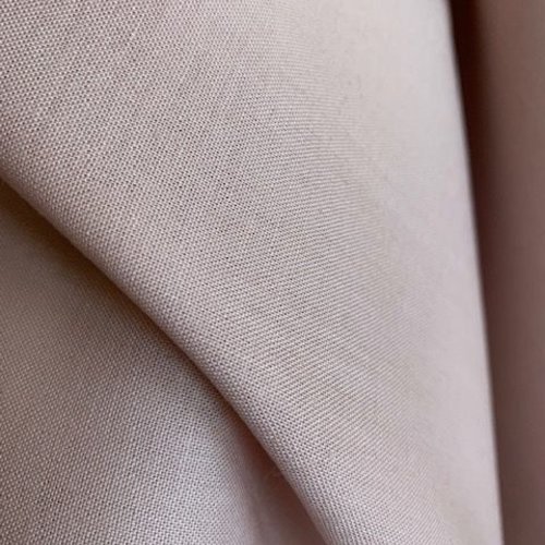 Tissu en coton, solide, de la maison stof, uni, rose ancien, clair, large de 150 cm, vendu par 50 cm