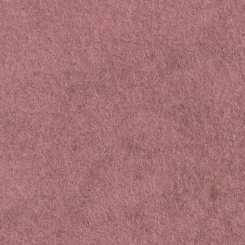 Feutrine de laine mérinos 35 %, et  rayonne, de couleur "rose gamay", 22.5 cm / 30 cm, de chez cinnamon patch, vente à l'unité