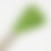 Fil spécial broderie sashiko, en coton, couleur vert amande, made in japan, vente à l'unité