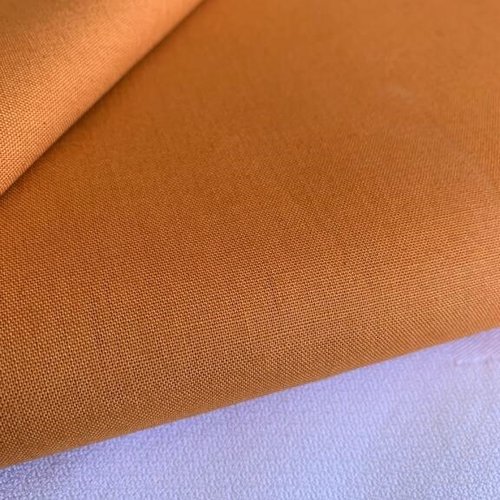 Tissu en coton, uni, dashwood, couleur pain d'épices, s'harmonise avec la gamme, large de 110 cm, vente par 25 cm de haut