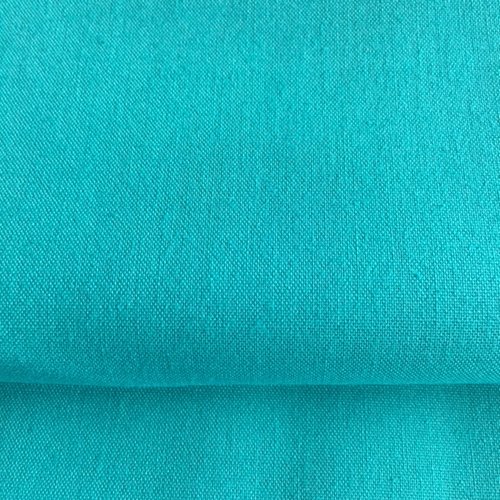 Tissu en coton, uni, dashwood, de couleur turquoise, en accord avec la gamme, large de 110 cm, vente par 25 cm de haut
