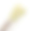 Fil sashiko, les pastels du printemps, de marque olympus, coloris citron pastel, échevette de 40 mètres, vente à l'unité