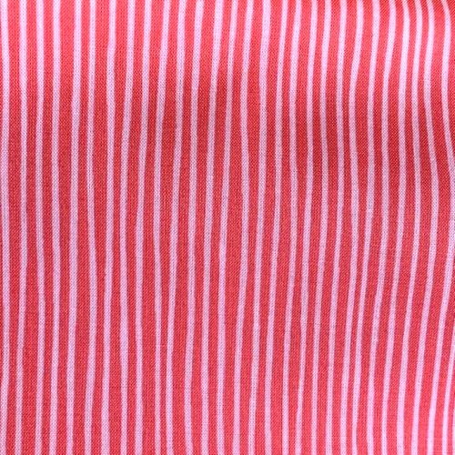 Tissu en coton, tissé au japon, lecien, idéal confection, rayures blanches sur pastèque, vente par 25 cm/110