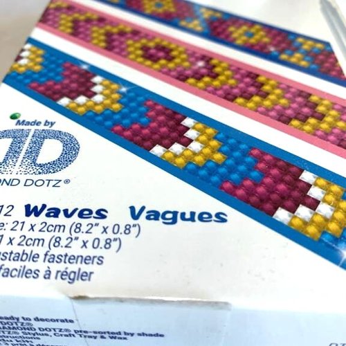 Kit diamond dotz, waves designs bracelet enfants diy création avec perles d'art à facettes vente par kit