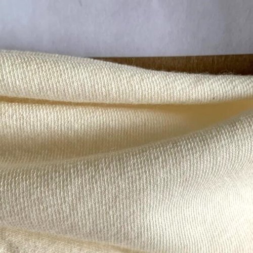 Jersey léger proeco® stretch-fit en coton biologique, de couleur naturelle, 145 cm de laize, vente par 50 cm de haut