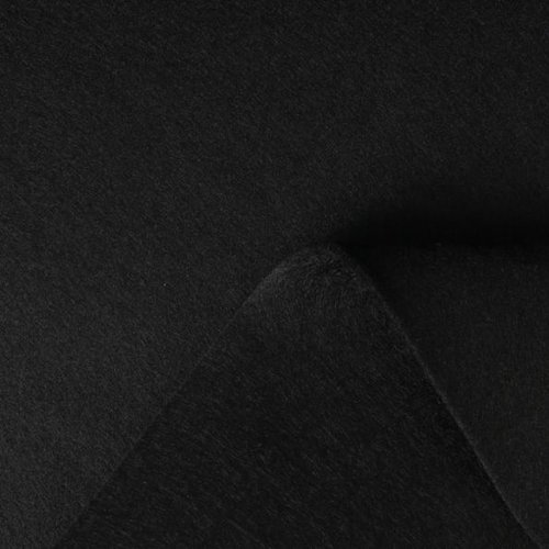 Feutrine, cinnamon patch, couleur noire, 20% laine mérinos et 80% de rayonne, vente par 22.5 cm / 30 cm