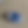 Cabochon, en verre de bohème, bleu style perle de lune, cristal, 18/13 mm, vente à la pièce