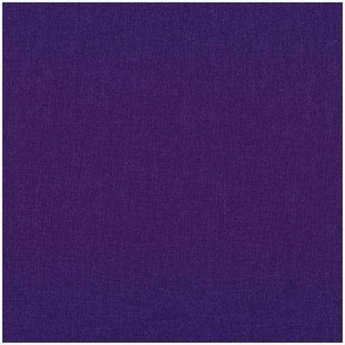 Tissu lin et coton, large de 150 cm, couleur violet, myrtille, pour patchwork, habillement, vente par 25 cm de haut