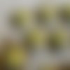 Bouton en céramique, peints, canards en roller, jaune noir blanc, 2.8/2.5 cm, vente à l'unité