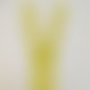 Fermeture à glissière ykk invisible et robuste, 2 cm de large, 24 cm de long, 22 cm de zip, jaune citron, neuve, produit eu