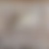 Céramique, faïence émaillée, colombe de la paix, 3.5 cm / 2.5, beige, neuf, à l'unité