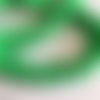 Galon ruban de pompons, en polyester, 1.2 cm de large, de couleur verte, neuf, vendu au mètre