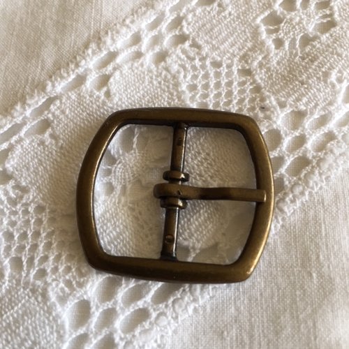 Boucle de ceinture, en métal, couleur bronze, 3/3 cm, 22 mm pour tissu, vente à l'unité