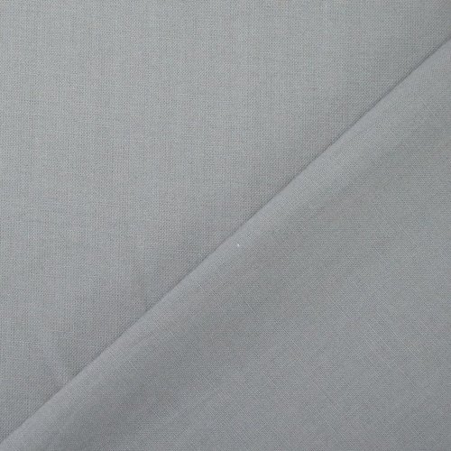 Tissu en coton, cretonne grise, patchwork, tissu solide, 100 fils, large de 142 cm, couleur gris souris, vente par 25 cm