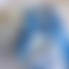 Ruban de satin, suisse, 10 mm de large, double face, bleu gustavien, bleu tendre, vendu au mètre