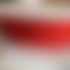 Cordon, lacet en polyester, 3 mm de diamètre, de couleur rouge, made in france, vente au mètre