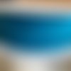 Cordon tricoté, en polyester, 4.5 mm de diamètre, de couleur turquoise, neuf, vendu au mètre