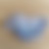 Appliqué, embellissement, bébé phoque, 6.9 cm / 4.5 cm, bleu et blanc, à coller, vente par deux