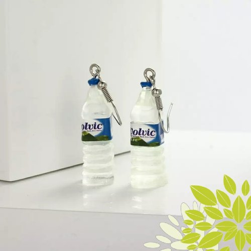 Boucle d'oreille bouteille d'eau 